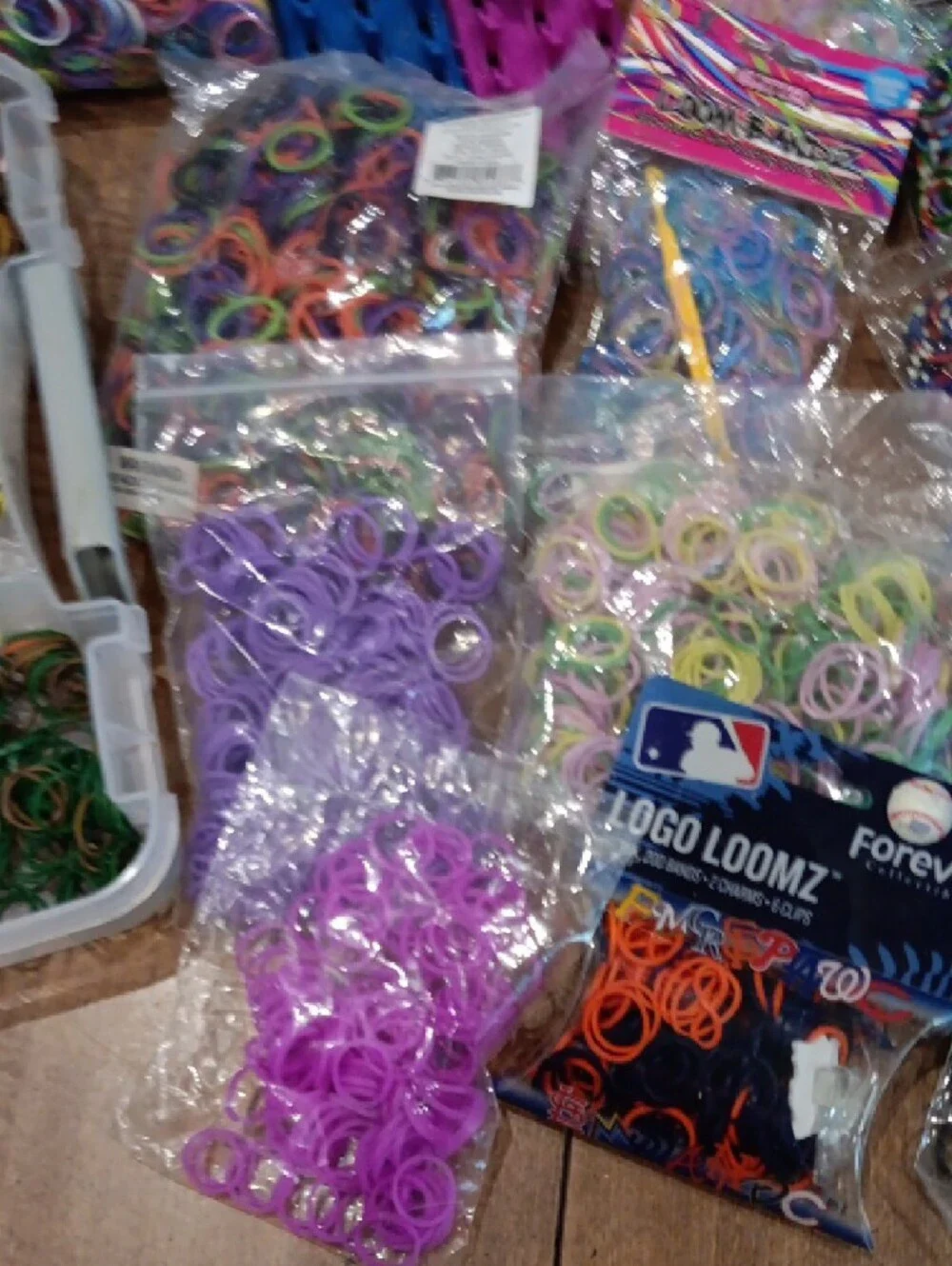 Multicolor Loom Bands Party Pack - Assorted Silicone Bracelet Bands